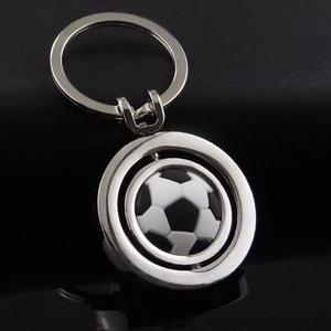 سلاسل مفاتيح معدنية من السبائك المعدنية للبيع بالجملة من XIFENG ، كرة رياضية قابلة للدوران مخصصة ، سبيكة للنقش بالليزر ، سلاسل مفاتيح معدنية فارغة - Product Image 3
