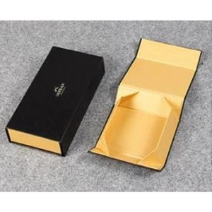Custom Modern Luxury Recycled Paperboard Gift Packaging Self Erecting Magnetic Closure Matt Lamination Embossing <b>Foldable</b> <b>Box</b> - Product Image 1