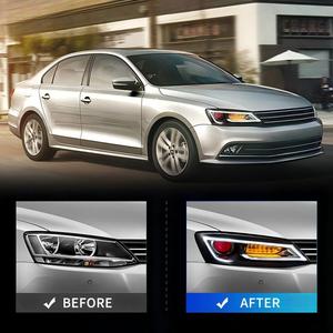 ไฟหน้าสำหรับรถยนต์ VOLKSWAGEN JETTA IV/SAGITAR ปี 2012 2013 2014 ขึ้นไป ไฟหน้าแบบ LED เต็มรูปแบบจากโรงงาน พร้อมไฟสูง-ต่ำ - Product Image 5