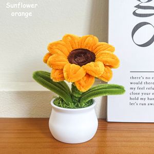 Plantas en Maceta Acabadas al por Mayor, Adornos de Escritorio, Varillas Retorcidas Hechas a Mano, Flores Simuladas, Mini Bonsái, Regalos de Navidad - Product Image 6