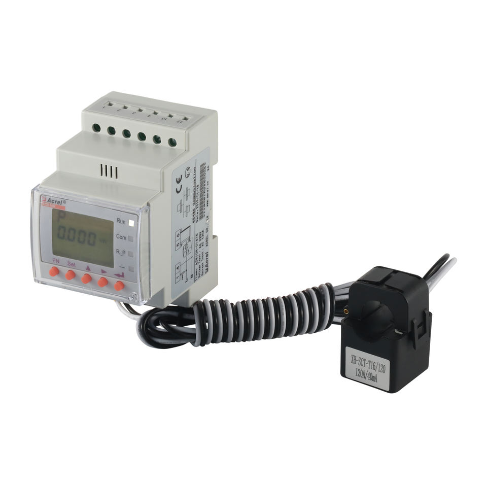 1 Phase Energy Meter ACR10R Solar RS485 Measure 8A Current for PV Solar ...