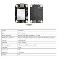 Module RTK GNSS XYZ YH-982V1 UM982 UM980 K922 K902 Capteur GPS BDS GLONASS Galileo pour la positionnement de drones de haute précision