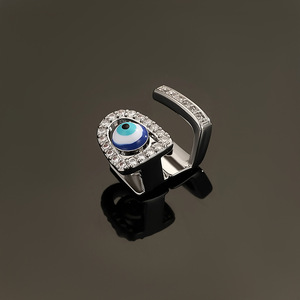 กำไลข้อมือ EMO Eye Enamel ประดับเพชร CZ ทรงเรขาคณิต สีทองและสีเงิน สำหรับผู้หญิง ของขวัญ เครื่องประดับแฟชั่น - Product Image 4