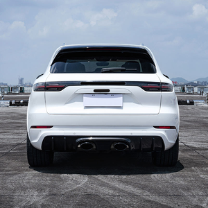 Kit de diffuseur arrière en fibre de carbone sèche style Turbo GT avec embouts d'échappement centraux pour <span class=keywords><strong>Cayenne</strong></span> 9YA Coupé 2018-2024 - Product Image 5