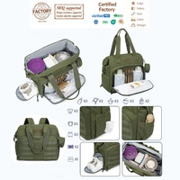Sac à dos tactique pour couches avec poche isotherme, pochette de rangement, sac à langer multifonction personnalisé pour maman et papa, résistant à l'eau et durable