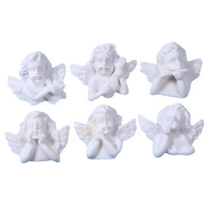 Decorazione di Stile Barocco francese Tipo Giveaway Regalo Vintage Bianco Resina Carino Cupido Angolo 3D Magnete Souvenir