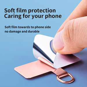 Cordon universel GSC en acier inoxydable anti-perte avec anneau en D, attache pour téléphone portable en forme de corde, patch de téléphone personnalisé avec logo - Product Image 3