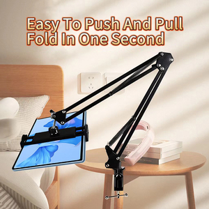 Soporte Universal de escritorio ajustable perezoso de brazo largo giratorio de 360 grados para teléfono móvil y tableta - Product Image 2