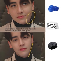 Balle d'Exercice en Silicone pour la Mâchoire Homme, Entraîneur Musculaire Facial, Sport et Divertissement, Produit de Musculation du Visage