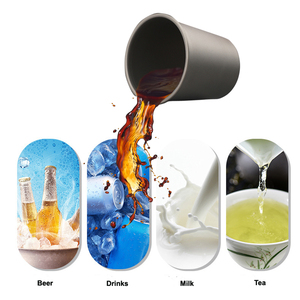 Taza de cerveza de titanio ultraligera para exteriores, taza de cerveza compacta apilable de 500ml, taza Mag de cerveza de titanio de 300ml para café y bebidas - Product Image 6