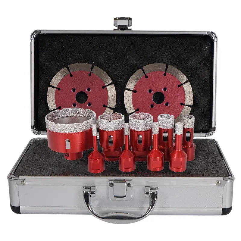 quality vacuum brazed diamond core drills hole saw set diamond core drill bit crowns for ceramics tiles marble porcelain