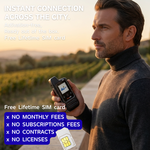 Radio Talkie-Walkie Portable CE RoHS Certifié, Écran LED, Longue Portée, Réseau Full Band, Carte SIM, Idéal pour la Maison et les Cadeaux - Product Image 4