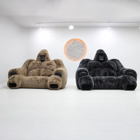 Canapé Gorille King Kong de Salon en Tissu Créatif, Mobilier de Maison au Design Innovant, Canapé-Lit Monstre Gorille