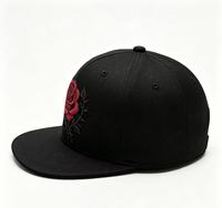 Gorra Snapback de 5 Paneles con Logotipo Bordado en 3D con Patrón Gótico Personalizado al por Mayor, Gorra Plana para Hombre y Mujer, Gorra de Béisbol Deportiva Informal para Exteriores