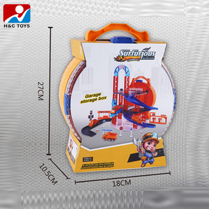 Parc de stationnement simulé pour véhicules d'ingénierie avec plateforme élévatrice, conception de piste <span class=keywords><strong>spirale</strong></span>, jouet de piste pour enfants - Product Image 4