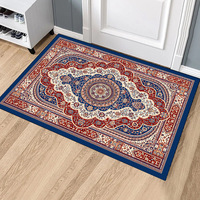 Tapis de sol antidérapant en polyester, écologique, à motif animalier de dessin animé, lavable à la main, d'épaisseur moyenne, tapis de porte, tapis d'entrée, tapis de salle de bain