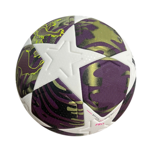 Nouveau style 2026 : Ballon de <span class=keywords><strong>football</strong></span> en cuir PU violet foncé, durable, pour compétition professionnelle, avec couleur personnalisable - Product Image 5