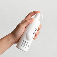 Botol Sabun Cair Plastik HDPE Matt White 100ml 150ml 200ml Botol Pembersih Wajah Berbusa Transparan Dengan Pompa dan Tutup Buram