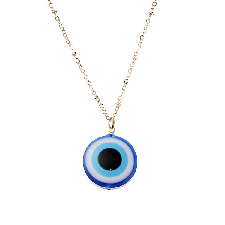 Amazon Booming sale model Eye necklaces simple Turquoise glasses necklaces and chokers necklace for men and women