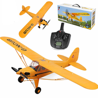 Avión de Espuma Wltoys 5CH A160, Planeador Acrobático, Giroscopio 3D6G, Radiocontrol 2.4G, Motor sin Escobillas, Modelo J3 Skylark, Avión RC para Aficionados