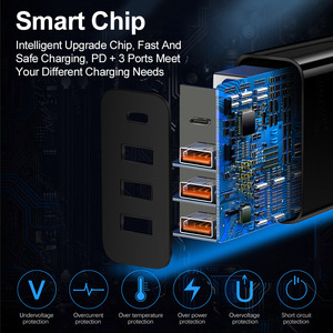 <span class=keywords><strong>Cargador</strong></span> 2A para <span class=keywords><strong>iPhone</strong></span>, Carga Rápida Tipo-C PD, <span class=keywords><strong>Cable</strong></span> de Carga para <span class=keywords><strong>iPhone</strong></span>, Carga Rápida 3.0, <span class=keywords><strong>Cargador</strong></span> USB, Enchufe EU/US/UK - Product Image 4