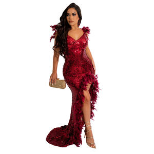 Sexy Lady Soirée 2022 Dîner Sequin Robes Femmes Paillettes Robe de Soirée - Product Image 6