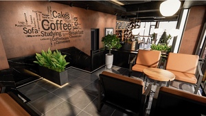 Decoraciones de café para interiores Muebles de cafetería para cafetería Diseño de tienda para cafetería pequeña - Product Image 3