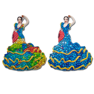 Resina 3D personalizada de alta calidad, viaje, España, bailarina, flamenco, español, <span class=keywords><strong>Sevilla</strong></span>, recuerdo, imán de nevera - Product Image 1