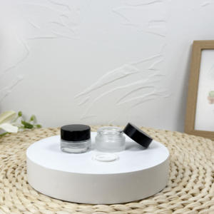 Custom 5ml Round <b>Airtight</b> Smell Proof Container Child-resistant Glass Concentrate <b>Jar</b> with CR Lid - Product Image 4