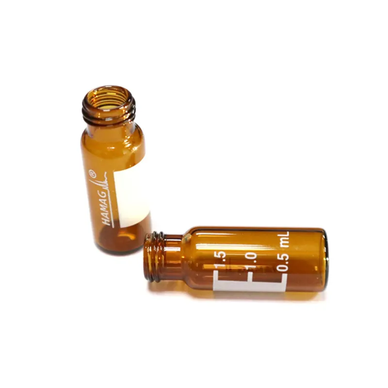 2Ml Glazen Amberkleurige Schroefflacon Met Write-On-Spot En Schaal