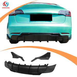 Tự động thể thao phụ kiện xe hơi phía sau Bumper Lip cho Tesla mô hình <span class=keywords><strong>3</strong></span> phía sau khuếch tán 2019-2023 - Product Image 6
