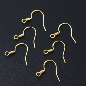 Ganchos para pendientes de cobre chapados en plata de ley S925 con forma de gota para la fabricación de pendientes y accesorios de joyería. - Product Image 2