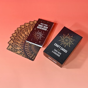 Xinzhiguang Craft Cards Tarot Deck With Guidebook Gold Edge Square Corners Custom Tarot Cards For Chess And Card <b>Entertainment</b> - Product Image 1