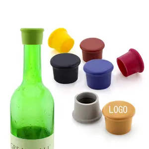 Sumbat anggur silikon ramah lingkungan segel botol anggur dapat digunakan kembali