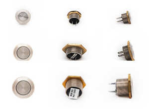 สวิตช์ปุ่มกดสแตนเลส MiTEC ขนาด 12 มม. 16 มม. 19 มม. 22 มม. 25 มม. แบบล็อคและแบบกดติดปล่อยดับ กันน้ำ - Product Image 2