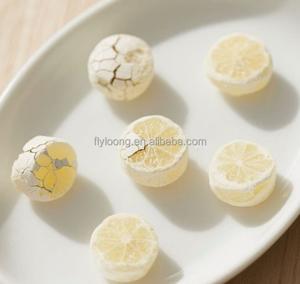 Venta favorita Liofilización Caramelo duro Gotas de sabor a limón liofilizadas Dulces crujientes en embalaje a granel - Product Image 1