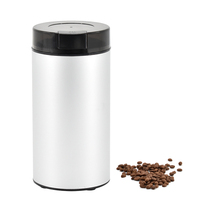 Moulin à café électrique portable automatique en acier inoxydable avec commande tactile électronique, capacité de 50 g, pour usage domestique et extérieur