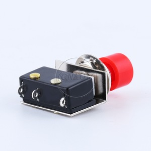 Ds-428 Miniature Self Resetting Jog <b>Push</b> <b>Button</b> <b>Switch</b> 8mm 1No Screw Terminal Non Illuminated Red Green Plastic Ip40 - Product Image 1