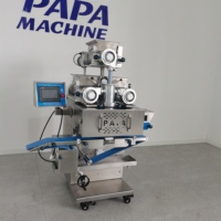 Nouvelle machine à encruster les aliments entièrement automatique avec écran tactile, en acier inoxydable 304, pour le moulage industriel de gâteaux de lune