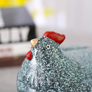 En gros en céramique paniers d'oeufs de poulet poule oeuf de rangement en métal décor à la maison - Product Image 4