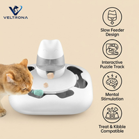 Jouet interactif de chasse pour animaux de compagnie, distributeur de friandises à alimentation lente, puzzle de stimulation mentale pour chats et chiens, jeu de trajectoire pour soulager l'ennui