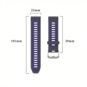 Forwelleny Bracelet de sport intelligent en silicone transparent élastique et respirant 18mm 20mm 22mm pour <span class=keywords><strong>Garmin</strong></span> Forerunner570 3 couleurs - Product Image 5