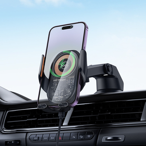 Hoco HW34 Qi 15W Chargeur rapide sans fil Support de téléphone sans fil pour voiture pour <span class=keywords><strong>iPhone</strong></span> pour Samsung pour Xiaomi Compatible Qi <span class=keywords><strong>Induction</strong></span> - Product Image 4