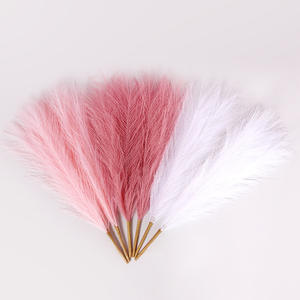 D318 Pampas artificiales hierba seca caña <span class=keywords><strong>flores</strong></span> ramo plantas de imitación para boda hogar habitación decoración conejo cola hierba Navidad - Product Image 2