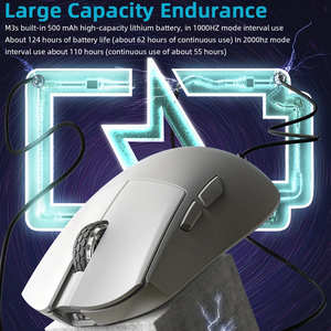 Ratón Inalámbrico para Juegos <span class=keywords><strong>Motospeed</strong></span> Darmoshark M3s Mini 2K, 26000DPI, PAM3395, Telink8273, Ratón Óptico para Computadora Portátil y PC - Product Image 2