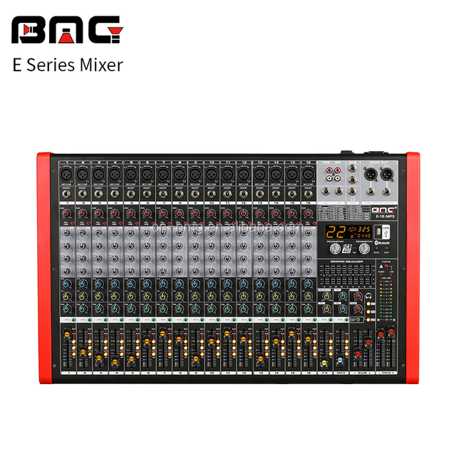 BMG 16 Channel Music Mixing Console Audio Mixer with Usb and 48V Phantom USB Audio Mixer Console