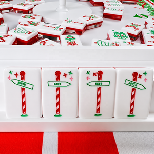 Jeu <span class=keywords><strong>de</strong></span> Mahjong Américain en Acrylique à Motifs <span class=keywords><strong>de</strong></span> Dessins Animés Mignons pour Noël, Boîte Cadeau avec Motifs <span class=keywords><strong>de</strong></span> Traîneau, Jeu <span class=keywords><strong>de</strong></span> <span class=keywords><strong>Table</strong></span> pour Offrir en Cadeau aux Amis lors des Fêtes - Product Image 4
