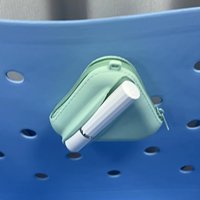 Mini pochette de rangement suspendue en silicone pour sac de plage, organisateur de rouge à lèvres et gloss, petit sac pour articles divers