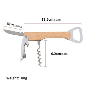 Gran oferta, <span class=keywords><strong>Sacacorchos</strong></span> de madera de alta calidad con caja de regalo, abridor de vino con mango de madera, logotipo personalizado - Product Image 5