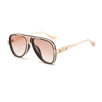 Nouvelles Lunettes de Pilote Rétro Unisexe 2026 Style Européen et Américain, Protection UV400, Verres Dégradés, Confortables, Branches Métalliques, Monture Complète
